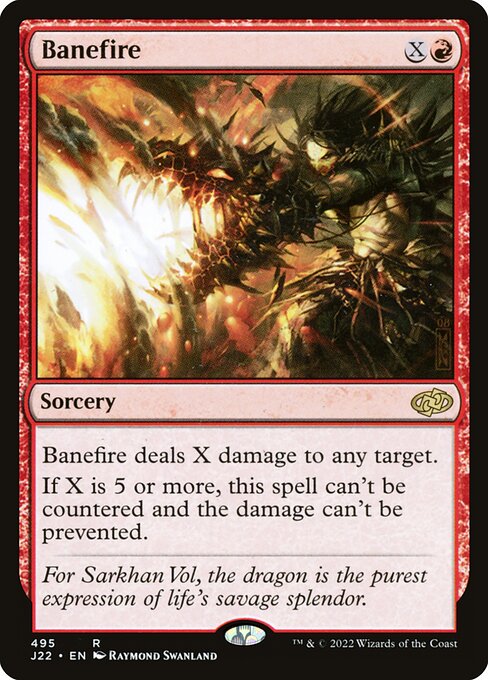 Banefire highlighted card art