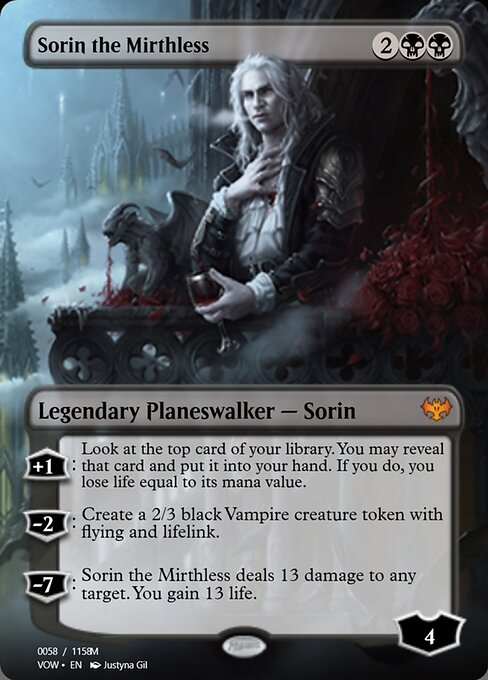 Sorin the Mirthless highlighted card art