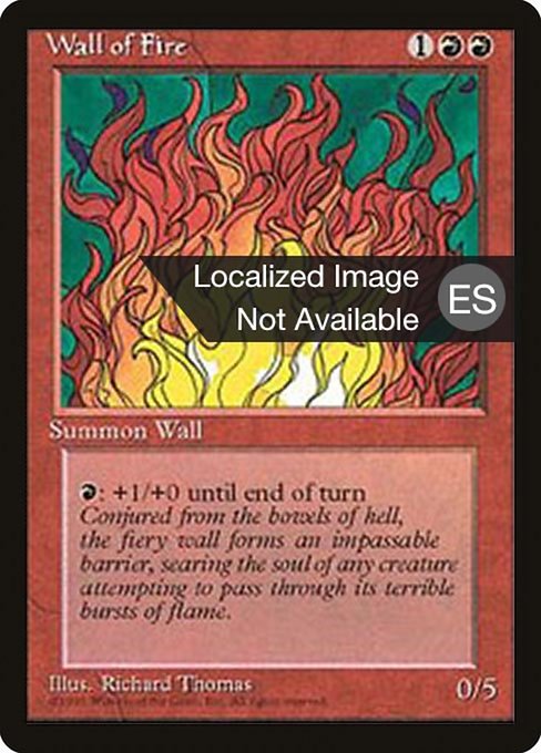 Wall of Fire from Fourth Edition Foreign Black Border