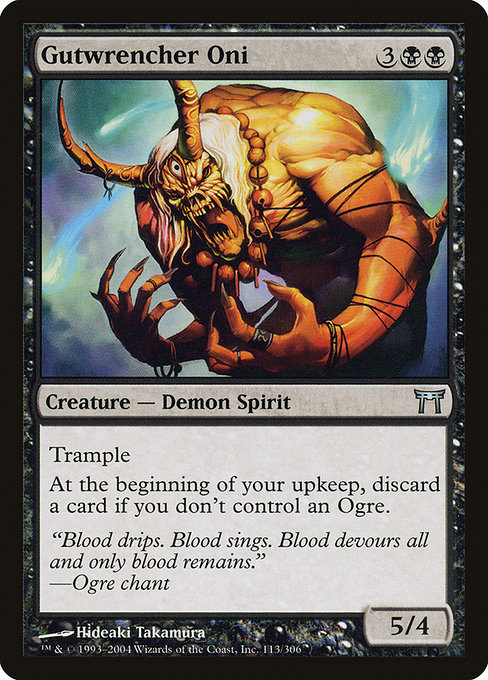 Gutwrencher Oni highlighted card art