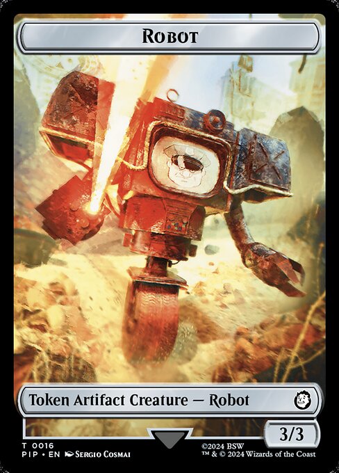 Robot highlighted card art