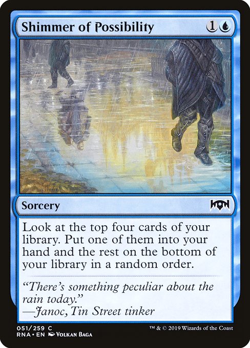 Shimmer of Possibility highlighted card art