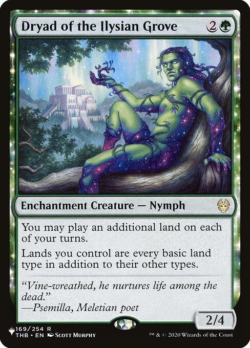 Dryad of the Ilysian Grove highlighted card art