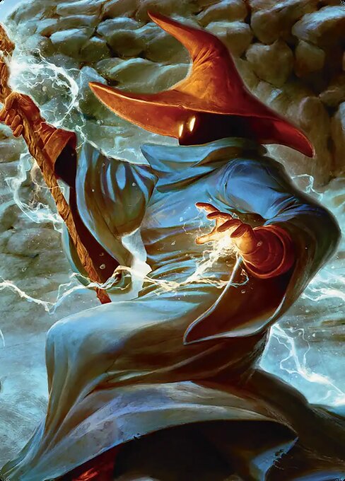 The Destined Black Mage // The Destined Black Mage highlighted card art