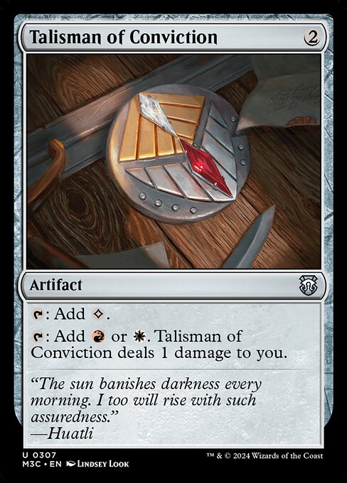 Talisman of Conviction from Modern Horizons 3 Commander