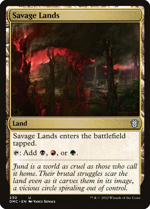 Savage Lands from Dominaria United Commander
