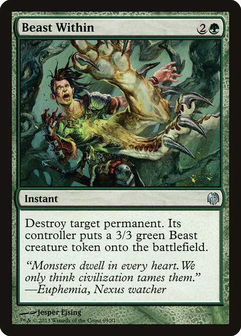 Beast Within from Duel Decks: Heroes vs. Monsters