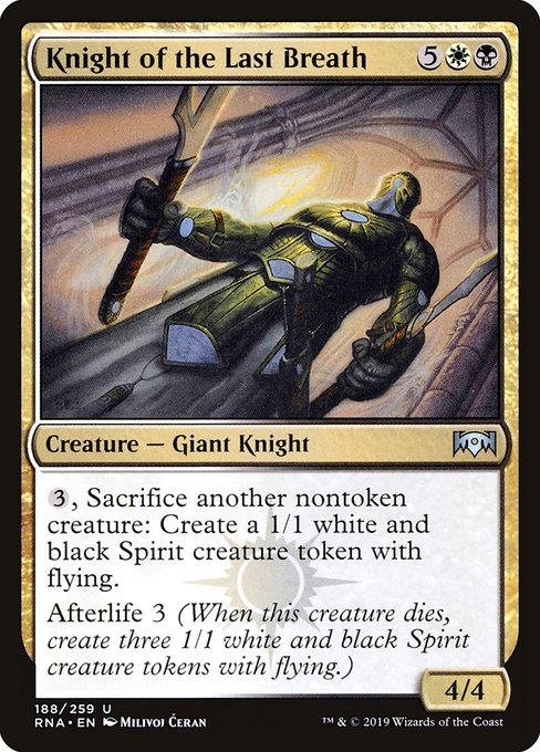Knight of the Last Breath from Ravnica Allegiance