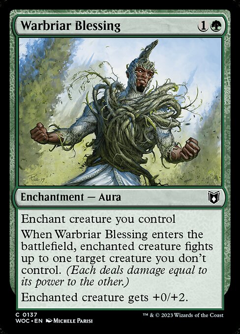 Warbriar Blessing from Wilds of Eldraine Commander