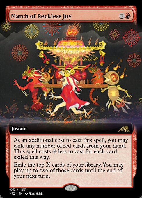 March of Reckless Joy highlighted card art