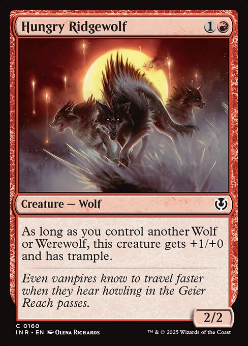 Hungry Ridgewolf highlighted card art