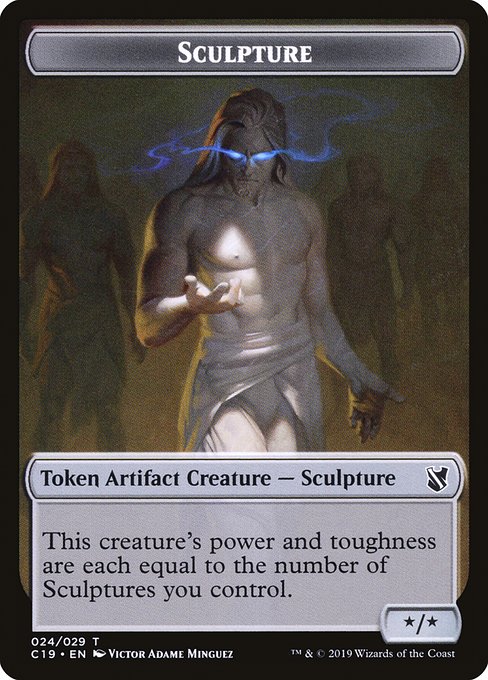 Sculpture highlighted card art