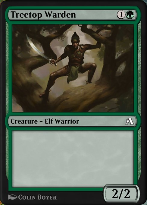 Treetop Warden from Arena New Player Experience Cards