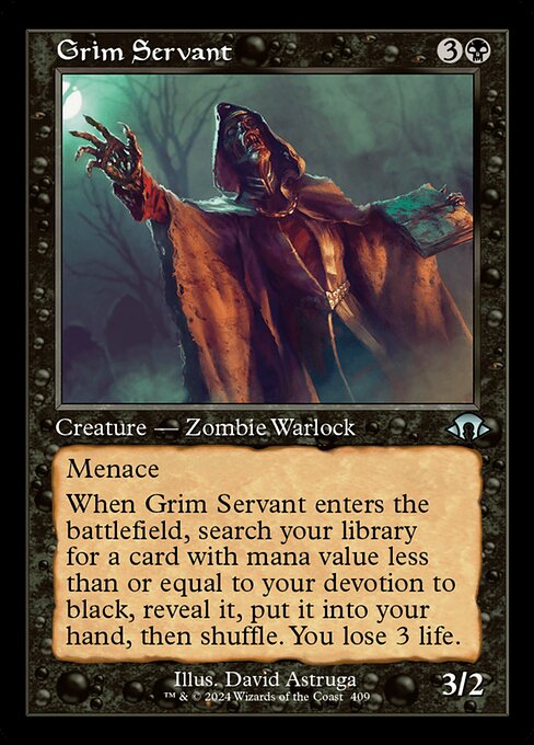 Grim Servant highlighted card art
