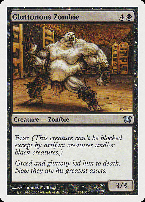 Gluttonous Zombie highlighted card art
