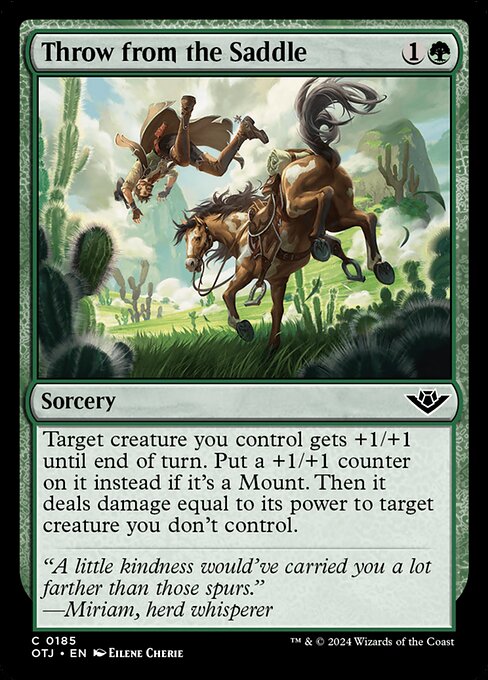 Throw from the Saddle highlighted card art
