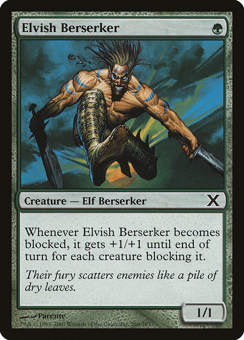Elvish Berserker highlighted card art