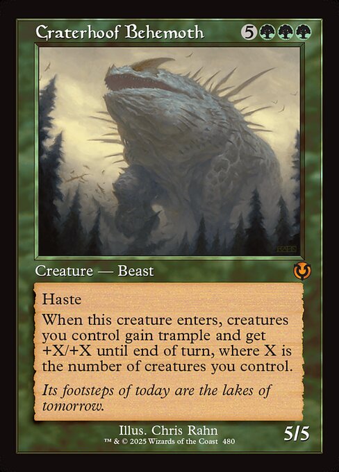 Craterhoof Behemoth from Innistrad Remastered