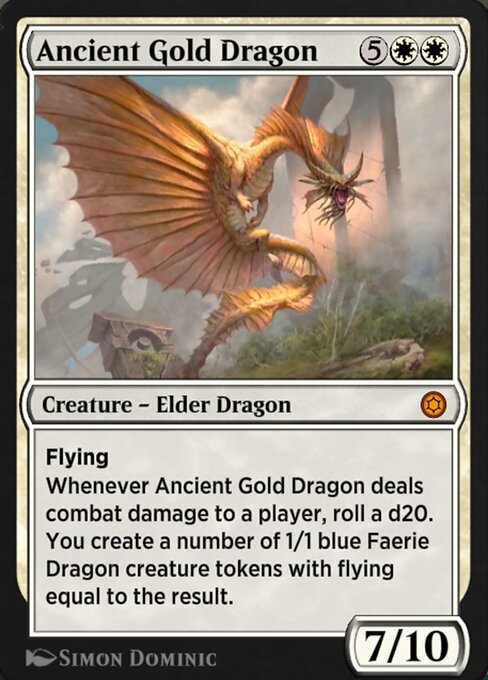 Ancient Gold Dragon highlighted card art