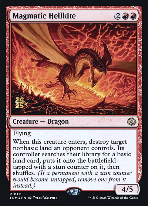 Magmatic Hellkite highlighted card art