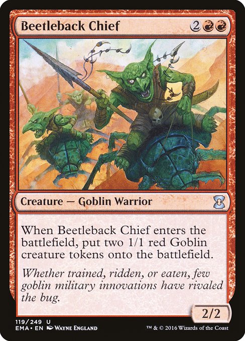 Beetleback Chief from Eternal Masters