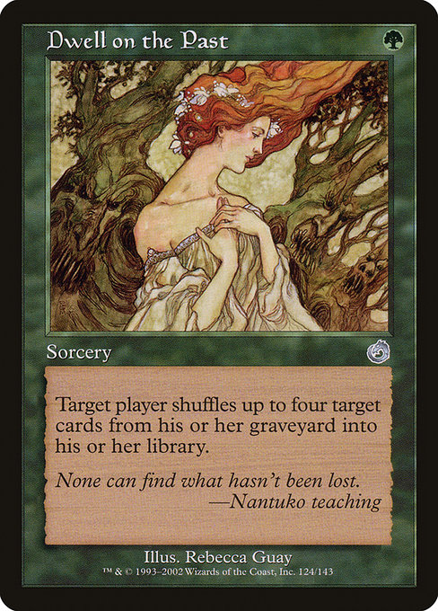 Dwell on the Past highlighted card art
