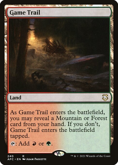 Game Trail from Forgotten Realms Commander