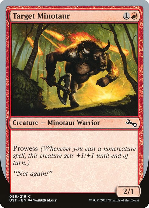 Target Minotaur from Unstable