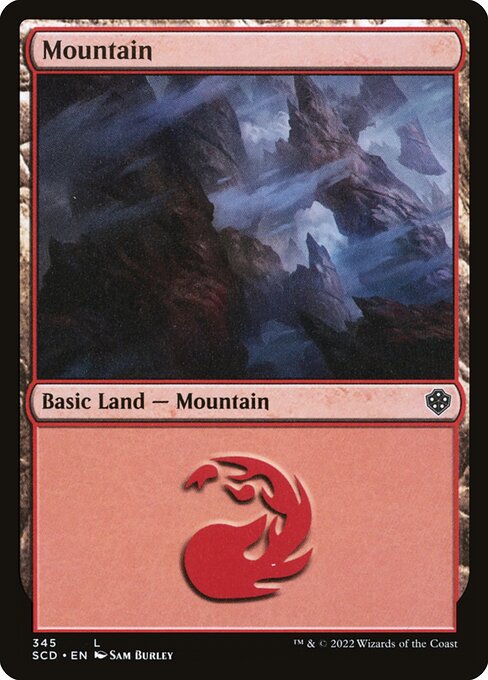 Mountain from Starter Commander Decks