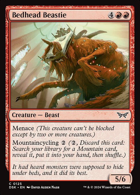 Bedhead Beastie highlighted card art