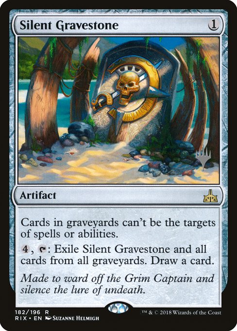 Silent Gravestone highlighted card art