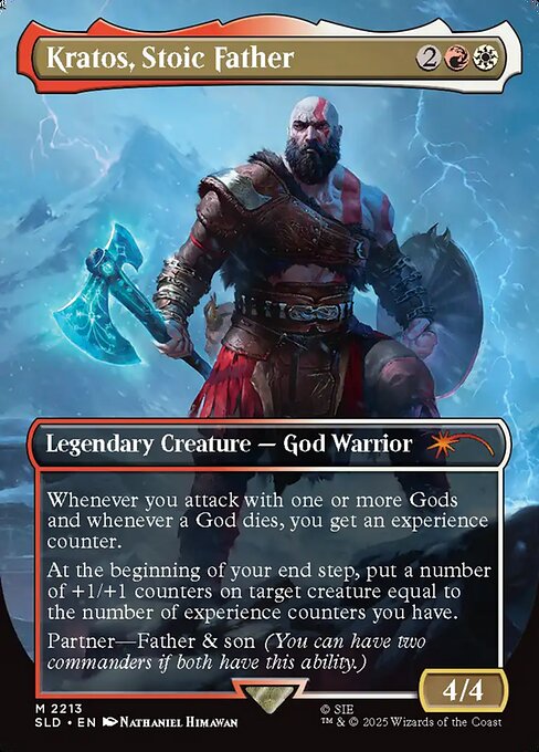 Kratos, Stoic Father highlighted card art