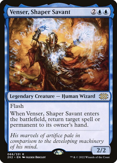 Venser, Shaper Savant from Double Masters 2022