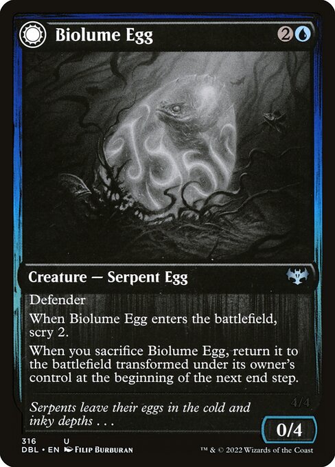 Biolume Egg // Biolume Serpent from Innistrad: Double Feature