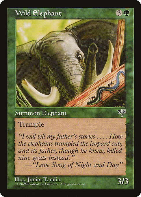 Wild Elephant highlighted card art