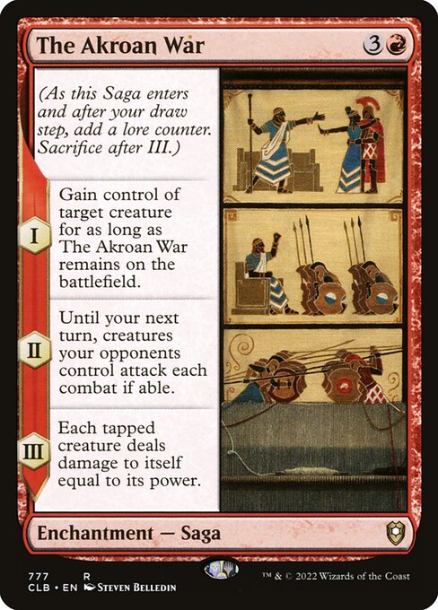 The Akroan War highlighted card art