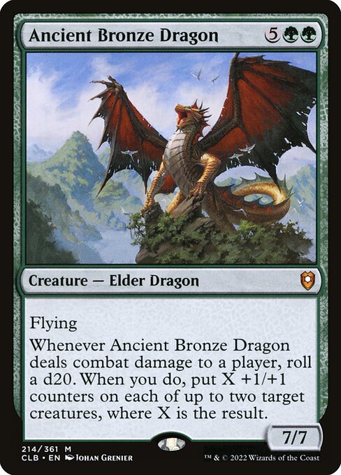 Ancient Bronze Dragon from Commander Legends: Battle for Baldur's Gate