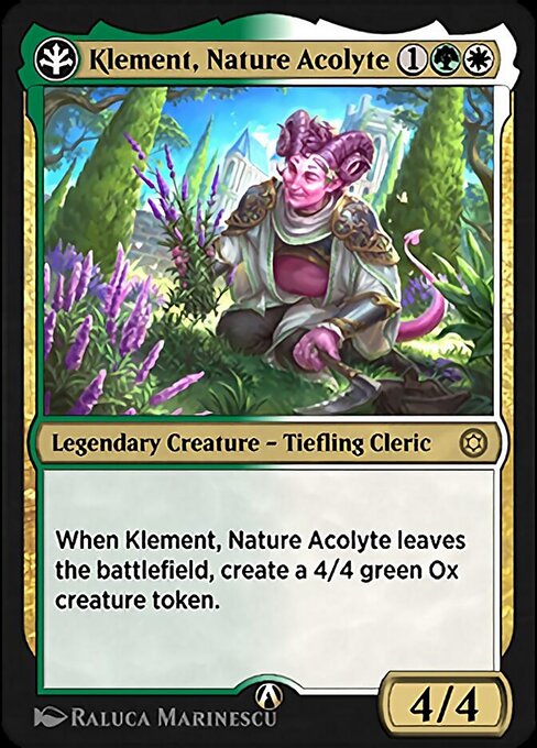 Klement, Nature Acolyte highlighted card art