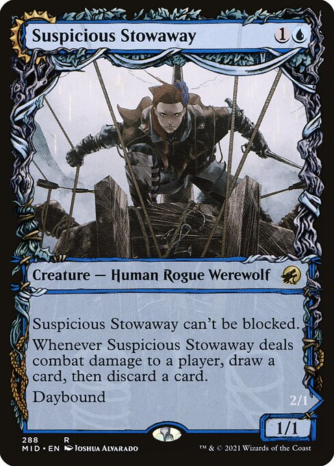 Suspicious Stowaway // Seafaring Werewolf from Innistrad: Midnight Hunt