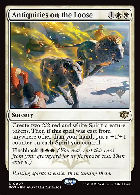 Antiquities on the Loose from Secrets of Strixhaven Promos