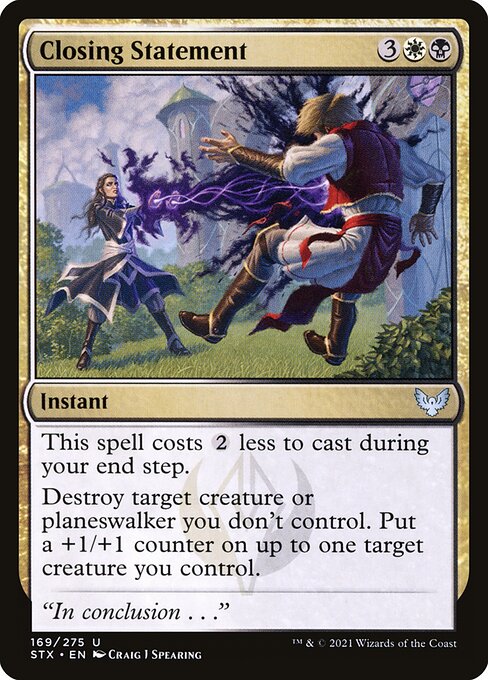 Closing Statement highlighted card art