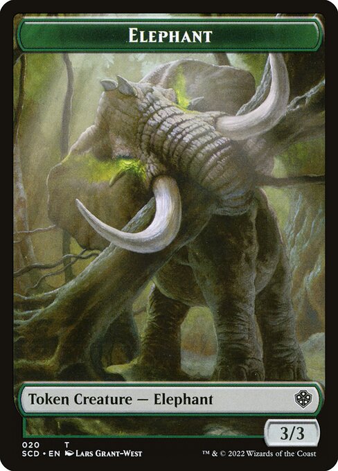 Elephant from Starter Commander Deck Tokens