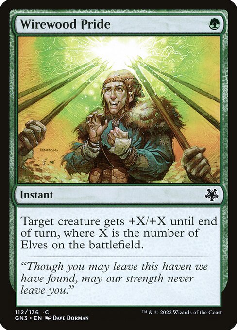 Wirewood Pride highlighted card art