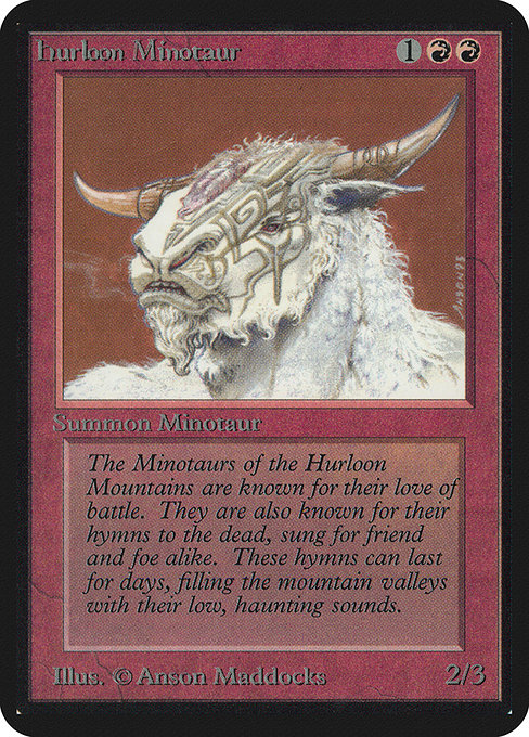 Hurloon Minotaur from Limited Edition Alpha