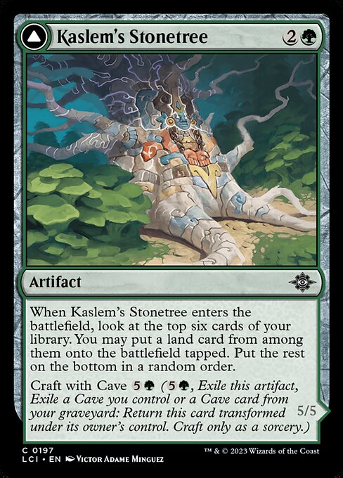 Kaslem's Stonetree // Kaslem's Strider from The Lost Caverns of Ixalan