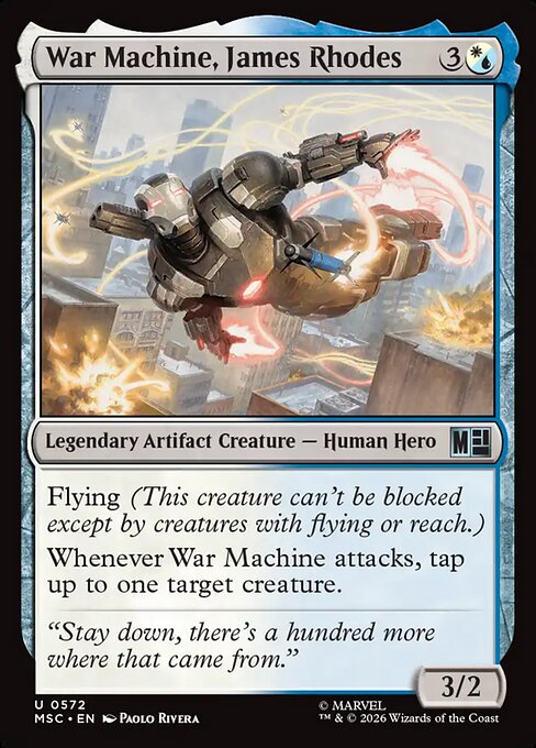 War Machine, James Rhodes from Marvel Super Heroes Commander
