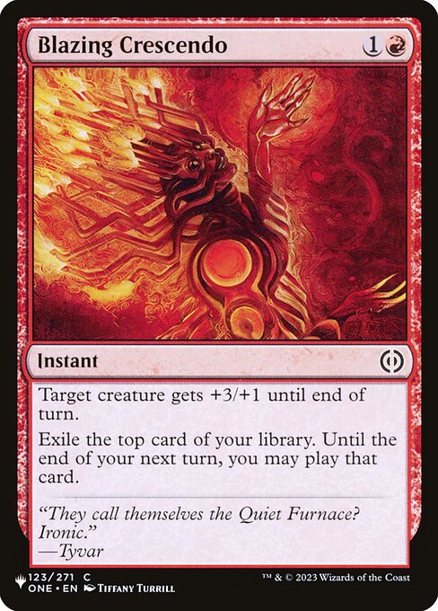 Blazing Crescendo highlighted card art
