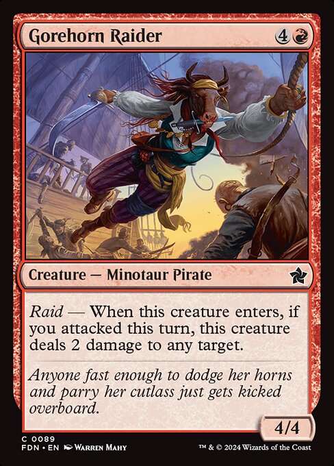 Gorehorn Raider highlighted card art