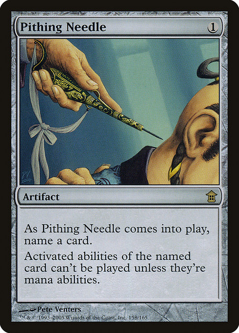 Pithing Needle from Saviors of Kamigawa