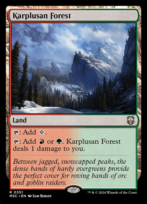 Karplusan Forest from Modern Horizons 3 Commander